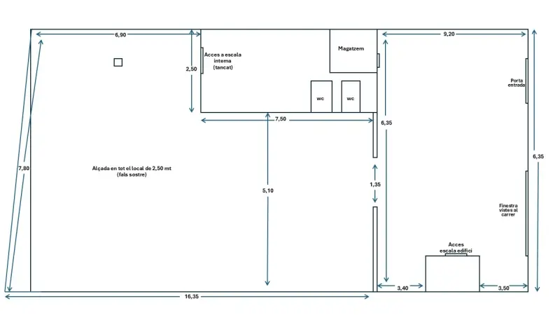 Local en lloguer a Escaldes 180m2